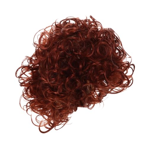 Holibanna Afro-perücke Charmante Cosplay-perücken Cosplay-kostüm-Party-perücke Bezaubernde Cosplay-perücke Kurze Afro-lockenperücken Männliche Perücken Party Perücke Chemische Faser Brown von Holibanna