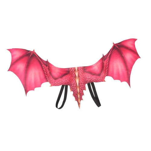 Holibanna Drachenflügel Aus Vliesstoff Drachenkostüm Für Teenager Lustiges Drachenkostüm Cosplay Drachenkostüm Maskerade Drachenkostüm Kostüm Drache Cosplay-kostüm Für Erwachsene Rot von Holibanna