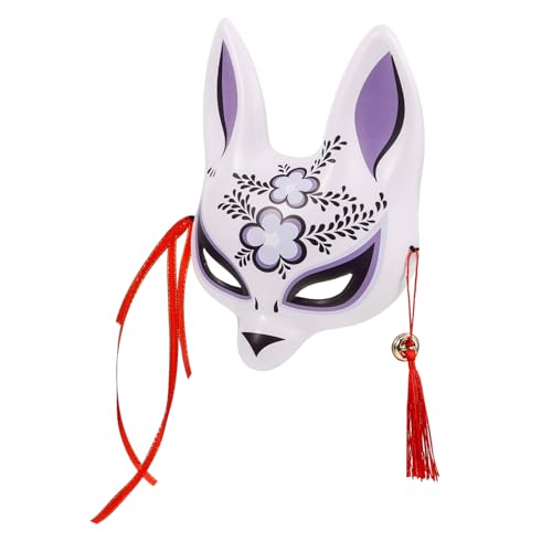 Holibanna Fuchs-Dämonenmaske Rave-Maske Fell Fuchs-Gesichtsmaske Fuchsohren und Fuchs Maskerade Maske halloween maske halloween-maske Fuchsmaske für Maskeradeparty lustige Maske PVC von Holibanna