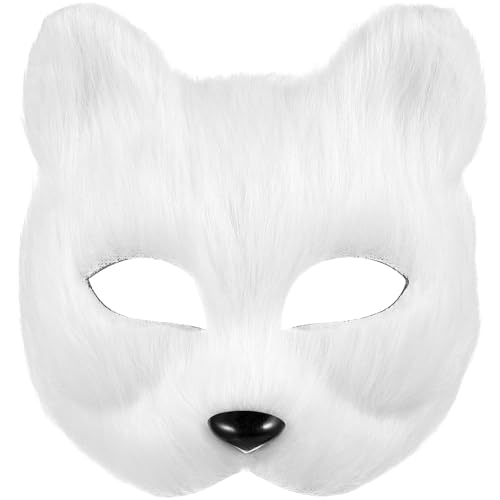 Holibanna Tiermaske Fuchs Halbmaske Für Halloween Und Karneval Blanko DIY Maske Zum Handbemalen Party Requisite Für Kostümpartys Und Maskeraden Ideal Für Erwachsene Und von Holibanna