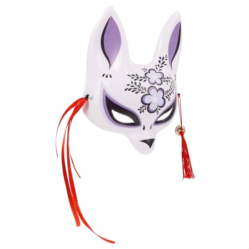 Holibanna Fuchs-dämonenmaske Fuchs Maskerade Masken Kimono-masken Cosplay-tiermaske Tragbare Partymaske Maskerade Kostüm Maske Japanisches Exquisite Tiermaske Cosplay-maske Pvc von Holibanna