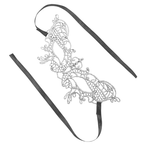 Holibanna Halbgesichts Butterfly Maske aus Silberner Spitze Verstellbar Halbe Gesichtsbedeckung für Damen Venezianische Masquerade Maske für Maskenball Karneval Halloween Cosplay und Holibanna Halbgesichts Butterfly Maske aus Silberner Spitze Verstellbar Halbe Gesichtsbedeckung für Damen Venezianische Masquerade Maske für Maskenball Karneval Halloween Cosplay und von Holibanna