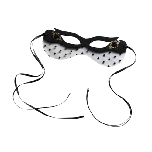 Holibanna Halloween Halbgesichtsmaske Party- Frauen-maskerade- Masken Für Party Horror-maskerade- Maskenstütze Maskerade- Für Dame Legierungsbeschläge Black von Holibanna