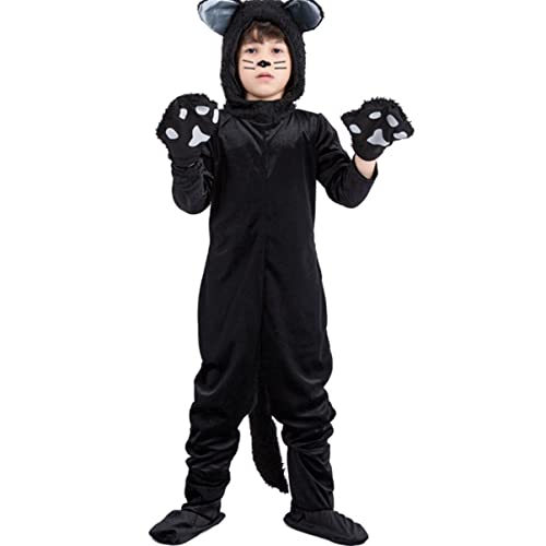 Holibanna Halloween Kostü Katze Cosplay Outfit Für Jungen Lustiges Tierkostü Für Größe L Perfekt Für Halloween Feiern Und Faschingspartys von Holibanna