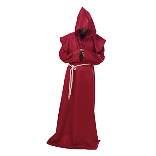 Holibanna Elegantes Priester Kostüm Set Für Halloween Kostüm Party Mönch Zauberer Cosplay Größe Xxl von Holibanna