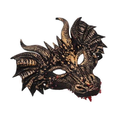Holibanna Halloween PU Drachen Maske Vollgesichts Kostümmaske Leichtes Tierkopf Cosplay Zubehör für Halloween Party Bühne Verkleidung Erwachsene Holibanna Halloween PU Drachen Maske Vollgesichts Kostümmaske Leichtes Tierkopf Cosplay Zubehör für Halloween Party Bühne Verkleidung Erwachsene von Holibanna