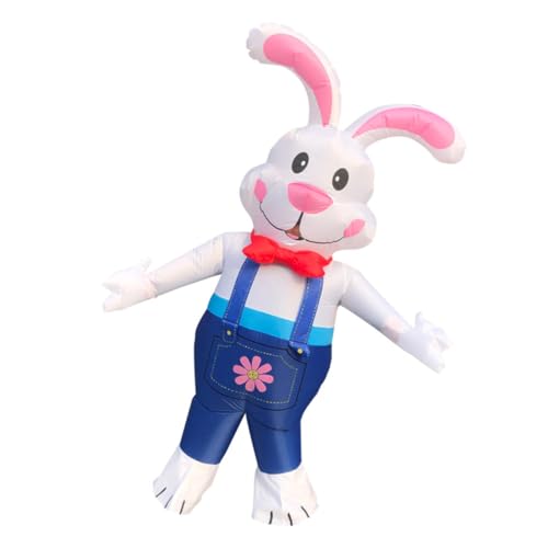 Holibanna Hasen-Explosionsanzug inflatable costume hasenkostüme festoon karnevalskleidung ostern Anzug aufblasen Osterhase Hasen-Kostüm zum Aufblasen Kaninchen-Ankleidekostüm von Holibanna