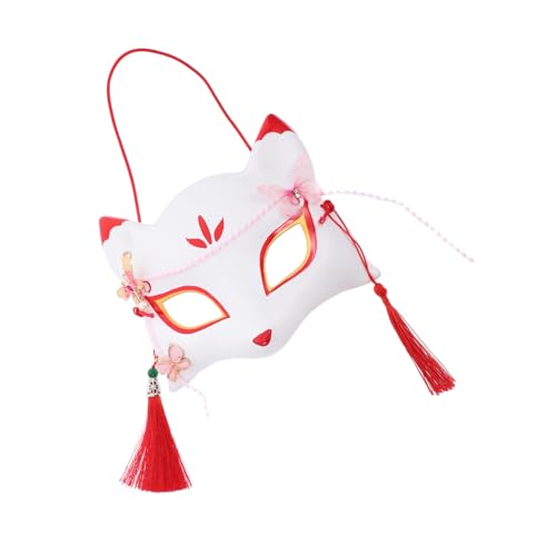Holibanna Japanische Fuchs Halbmaske aus Hochwertigem Kreative Cosplay Maske für Halloween Kostümpartys und Maskenball Modisches Design Langlebig und Sicher Vielseitig Einsetzbar Holibanna Japanische Fuchs Halbmaske aus Hochwertigem Kreative Cosplay Maske für Halloween Kostümpartys und Maskenball Modisches Design Langlebig und Sicher Vielseitig Einsetzbar von Holibanna