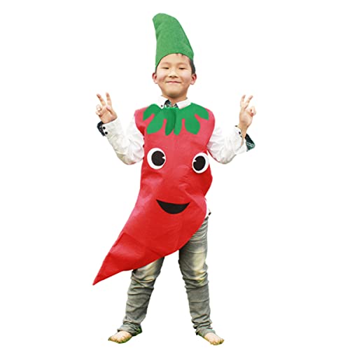 Holibanna Kinderkostüm Chili Paprika Für Halloween Und Cosplay Lustige Obst Und Gemüseverkleidung Für Mädchen Bei Schulaufführungen Und Festlichkeiten Holibanna Kinderkostüm Chili Paprika Für Halloween Und Cosplay Lustige Obst Und Gemüseverkleidung Für Mädchen Bei Schulaufführungen Und Festlichkeiten von Holibanna