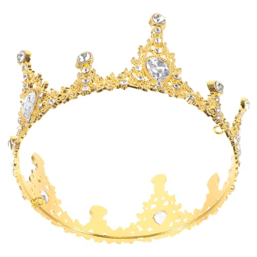 Holibanna Krone Tortenaufsatz Goldfarben Funkelnde Cake Crown Tortendeko für Geburtstag Hochzeit Brautparty Wiederverwendbarer Party Cake Decoration Schmuck Holibanna Krone Tortenaufsatz Goldfarben Funkelnde Cake Crown Tortendeko für Geburtstag Hochzeit Brautparty Wiederverwendbarer Party Cake Decoration Schmuck von Holibanna