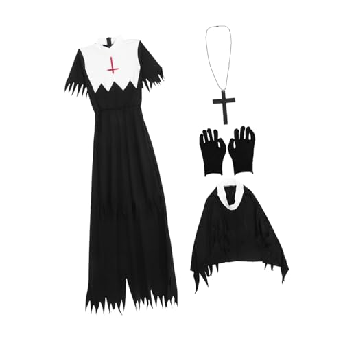 Holibanna Halloween Kleid Halloween Halloween Kostü Zombie Nonne Outfit Für Frauen Gruselige Cosplay Kleidung Für Halloween Partys Xl Dekorative Kleidung Für Frauen Perfekt Für Bühnenauftritte Und von Holibanna