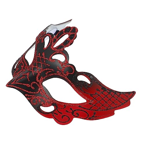 Holibanna Maske halloween mask hallowen masks Party mask ' mask Selfie mask Kostüm für Erwachsene Partydekorationen Streich Gesicht gefälscht Requisiten für Kostümpartys Plastik rot von Holibanna