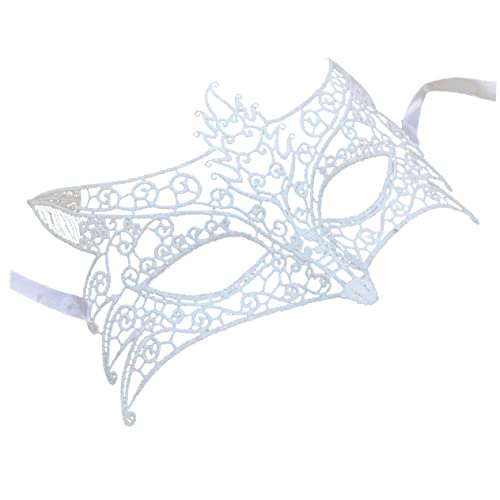 Holibanna Party-spitzenmaske Osterhasenmaske Ball Abschlussball Maskerade-maske Halloween-maske Fuchs Cosplay Gesichtsmaske Japanisch Maskerade-spitzenmaske Maskerade-tanzmaske Weiß von Holibanna