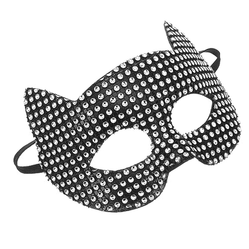 Holibanna Partyzubehör Aus Nylon Schwarze Katze Partymaske Tiermasken Karnevalsmaske Aus Kunststoff von Holibanna