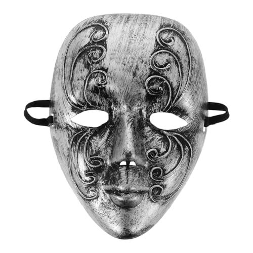 Holibanna Vintage Vollgesicht Venezianische Maske Für Halloween Und Maskerade Bälle Elegantes Kostümzubehör Für änner Und Frauen Gruselige Und Stilvolle Vollgesichtsmaske von Holibanna