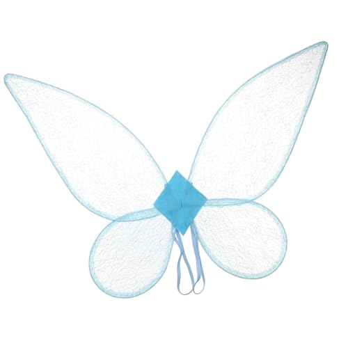 Holibanna Schmetterlingsflügel Flügel für Kostüm Schmetterlingskostüm für Schmetterlingskostüm für Mädchen butterfly wings Fee Kostümzubehör Feenflügel für Garn Blue von Holibanna