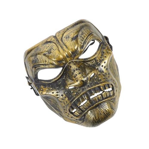 Holibanna Spartanische Maske Junge Maske Gold- Und Silbermaske 300 Warriors Mask Rollenspielmaske Unsterbliche Maske Halloween-maske Retro-maske Griechische Maske Herrenmaske Golden Plastik von Holibanna