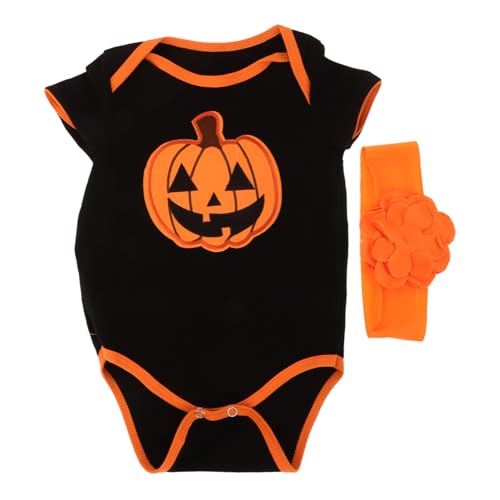 Holibanna -Strampler Kleidung für Halloween -Halloween-Body Halloween Babykleidung mit Druckdesign kürbiskerne Kürbis- -Body Jack O Lantern Kostüm für Baumwolle von Holibanna