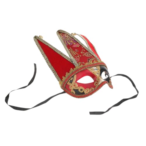 Holibanna Tanzparty-Requisite echte Maske Mensch maskerade maske herren Frauenmaske außerirdische Kostümmaske halloween masken halloweenmaske Cosplay-Maske venezianische maskenmänner Stoff von Holibanna