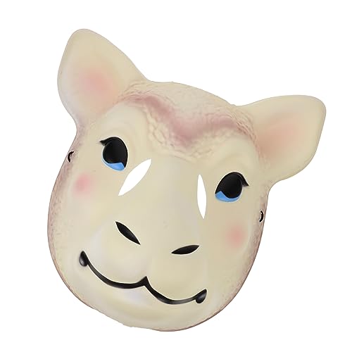 Holibanna Tier Schaf Kopfmaske Lamm Maske Schaf Maskerade Halloween Halbe Halloween Cosplay Maske Karnevals Party Maske Realistische Schaf Masken Neuartige Kopfmasken Kostüm Maske von Holibanna