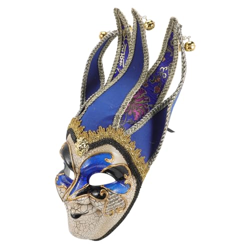 Holibanna Venezianische Maske masquerade mundschutzmasken Gesichtsmaske mouth mask Maskenset Sensenmann Maskerade Kostüme funkeln Maskendekoration Halloween-Maske Partyzubehör Plastik Blue von Holibanna