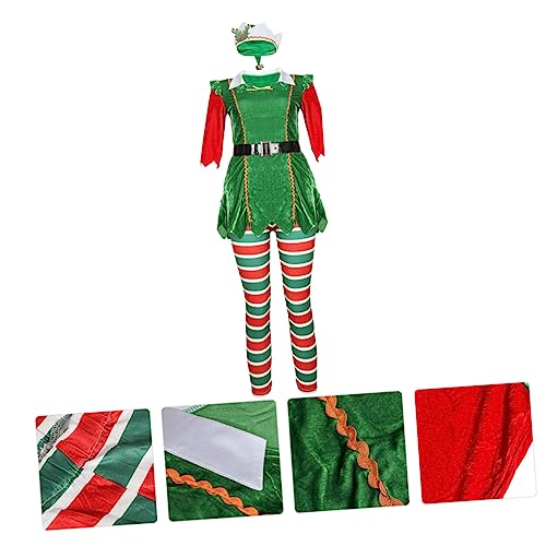 Holibanna Weihnachtskostüm Damen Elfenkleid Für Weihnachten Festliches Kleid Mit Langen Ärmeln Ideal Für Partys Karneval Und Halloween Verschiedene Größen Erhältlich von Holibanna