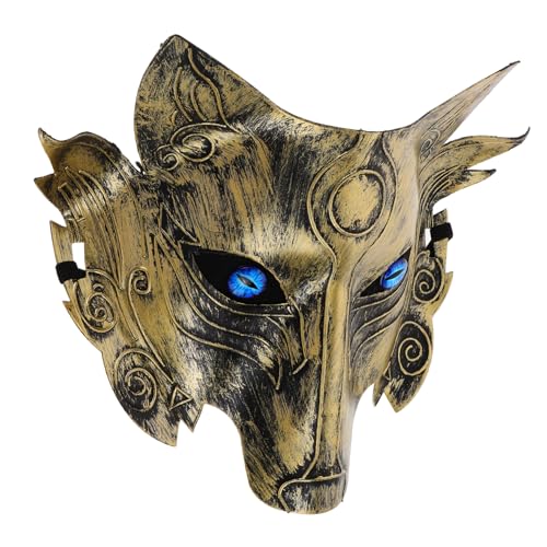 Holibanna Werwolf-Maske Wolf-Cosplay-Maske tierische Hülle Abschlussball Maske Tierkostüm-Maske Katzenmaske Maskenball-Maske Maskenparty Stufenmaske Maskerade-Party-Maske lustige Maske PVC von Holibanna