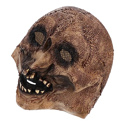 Holibanna halloween costume halloween kleidung halloweendeko gesichtsmaske halloween realistische maske Schnabel Zombie Vogelscheuche Halloween-Maske gruselige Maske Emulsion von Holibanna