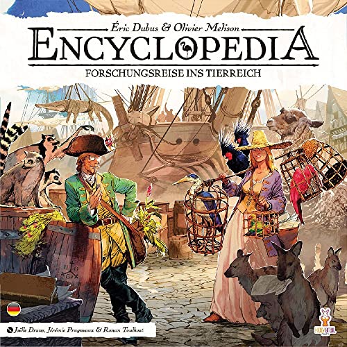 Holy Grail Games, Encyclopedia: Forschungsreise ins Tierreich, Kennerspiel, Brettspiel, 1-4 Spieler, Ab 12+ Jahren, 25 Minuten je Spieler, Deutsch von Asmodee