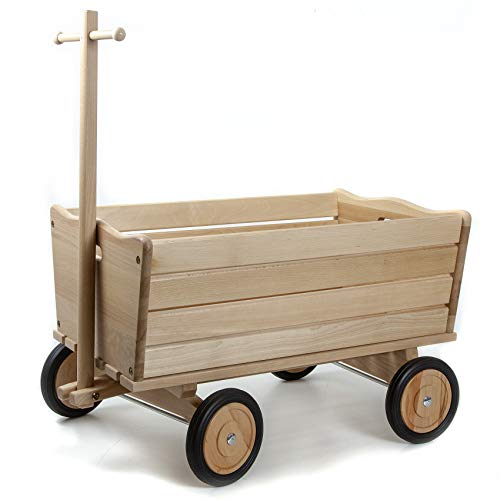 HolzFee Kinder Handwagen Super Qualität Rotbuche von HolzFee