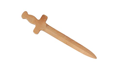 Normannenschwert geölt aus Holz für Kinder und kleine Ritter, ca. 45 cm lang - Spielzeug Schwert von Holzspielerei