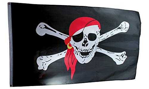 HOLZSPIELEREI Piratenflagge groß 3-farbig von Holzspielerei