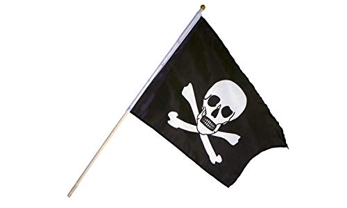 Holzspielerei Piratenflagge klein 2-farbig von Holzspielerei