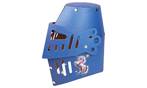 Holzspielerei Ritterhelm Einhorn blau von Holzspielerei