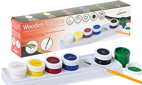Holzspielzeug Farben - Acryl-Farben auf Wasserbasis für Kinder und Spielzeug insbesondere aus Holz geeignet von Holzspielerei