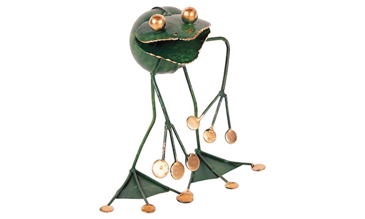 Metallfigur Frosch Franco, cool von Holzspielerei