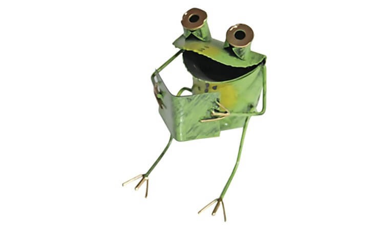 Metallfigur Frosch Fridolin von Holzspielerei