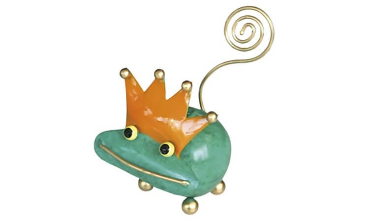 Metallfigur Froschkönig Fred von Holzspielerei