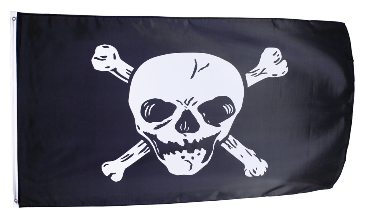 Piratenflagge groß von Holzspielerei