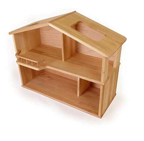 Puppenhaus ELSA 2-stöckig | Kinder-Holz-Puppenstube | Puppen-Spielzeug | 5031 von Holzspielzeug Peitz