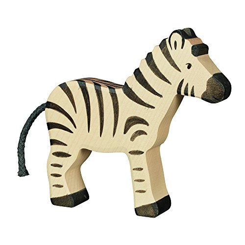 Holztiger 80568 Tiere Zebra, gemischt, Large von Holztiger