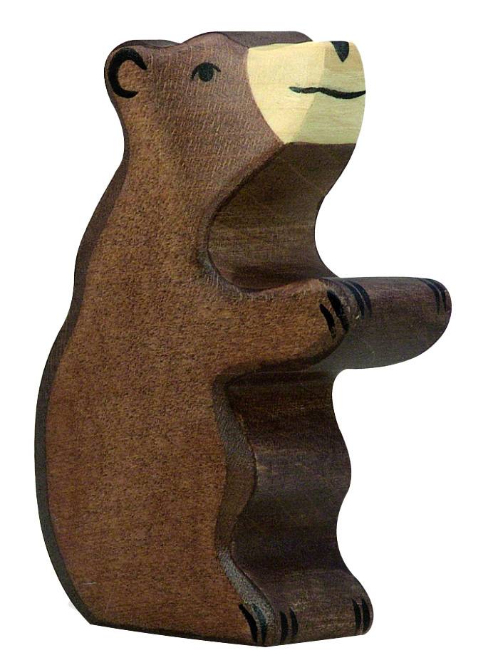 Holztiger Braunbär, klein, sitzend - Holztiger Braunbär, klein, sitzend - von Holztiger