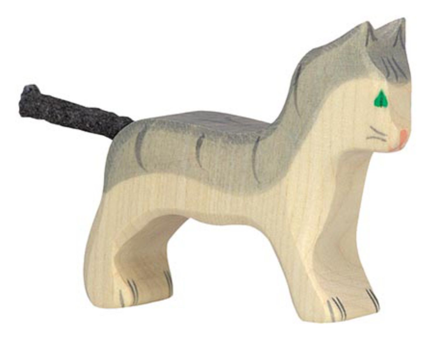 Holztiger Katze, klein, grau - Holztiger Katze, klein, grau - von Holztiger