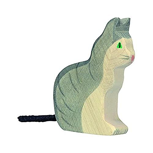 Holztiger Katze, sitzend, 80055 von goki