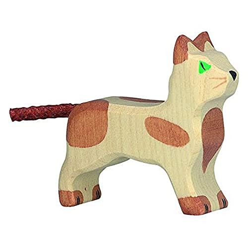 Holztiger Katze, stehend, klein, 80057 von Holztiger