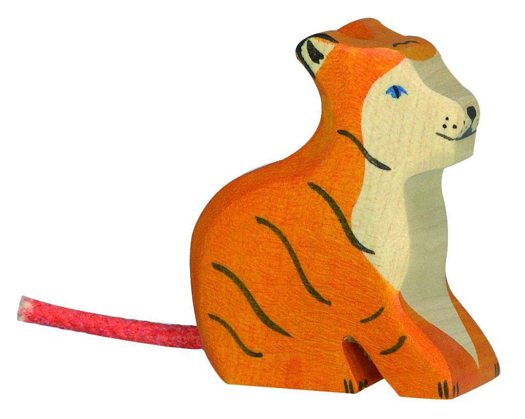 Holztiger Tiger, klein, sitzend - Holztiger Tiger, klein, sitzend - von Holztiger