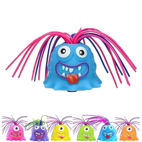 Gamyflaky Hair Pulling Monster, Hair Pulling Monster Toy, Hair Pulling Fidget Toys, Fun Different Screams Made by Hair Pulling, Anti Anxiety Toys and Venting Novelty Toys(Blue) von Homaskylynn