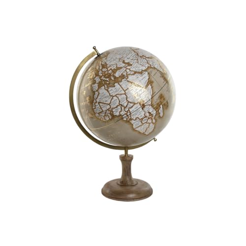 Home ESPRIT Terraqueo Globus, Beige, Gold, Vintage, 50 x 46 x 70 cm von Home ESPRIT