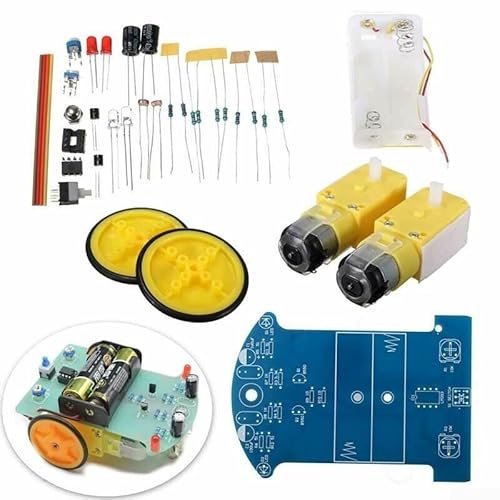 Homefurnishmall Creative Project 2WD Smart Car Tracking Robot Car Chassis Kit with Reduction Motor von Homefurnishmall