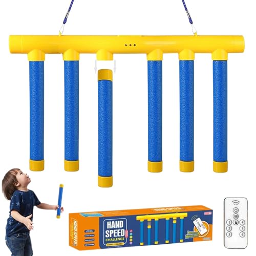 Homgo Catching Sticks Game | Ferngesteuertes Fallenden Game Stick Reaktionsspiele | Einstellbare Geschwindigkeit Fangstöcke Spiel | Reflexe Training zum Trainieren Hand-Auge-Koordination von Homgo